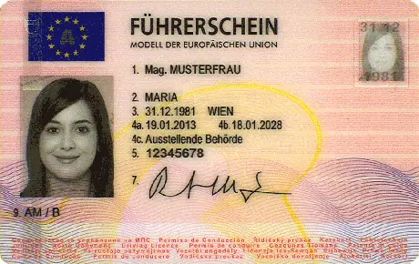 Republic of Austriaの運転免許証