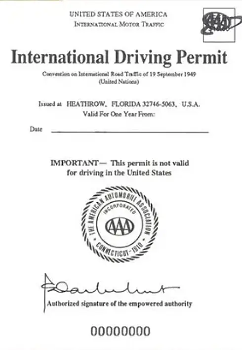 アメリカ合衆国のIDP