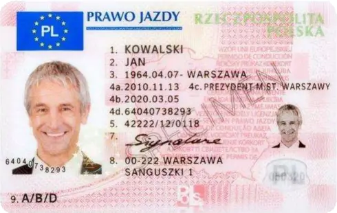 ポーランド共和国の運転免許証